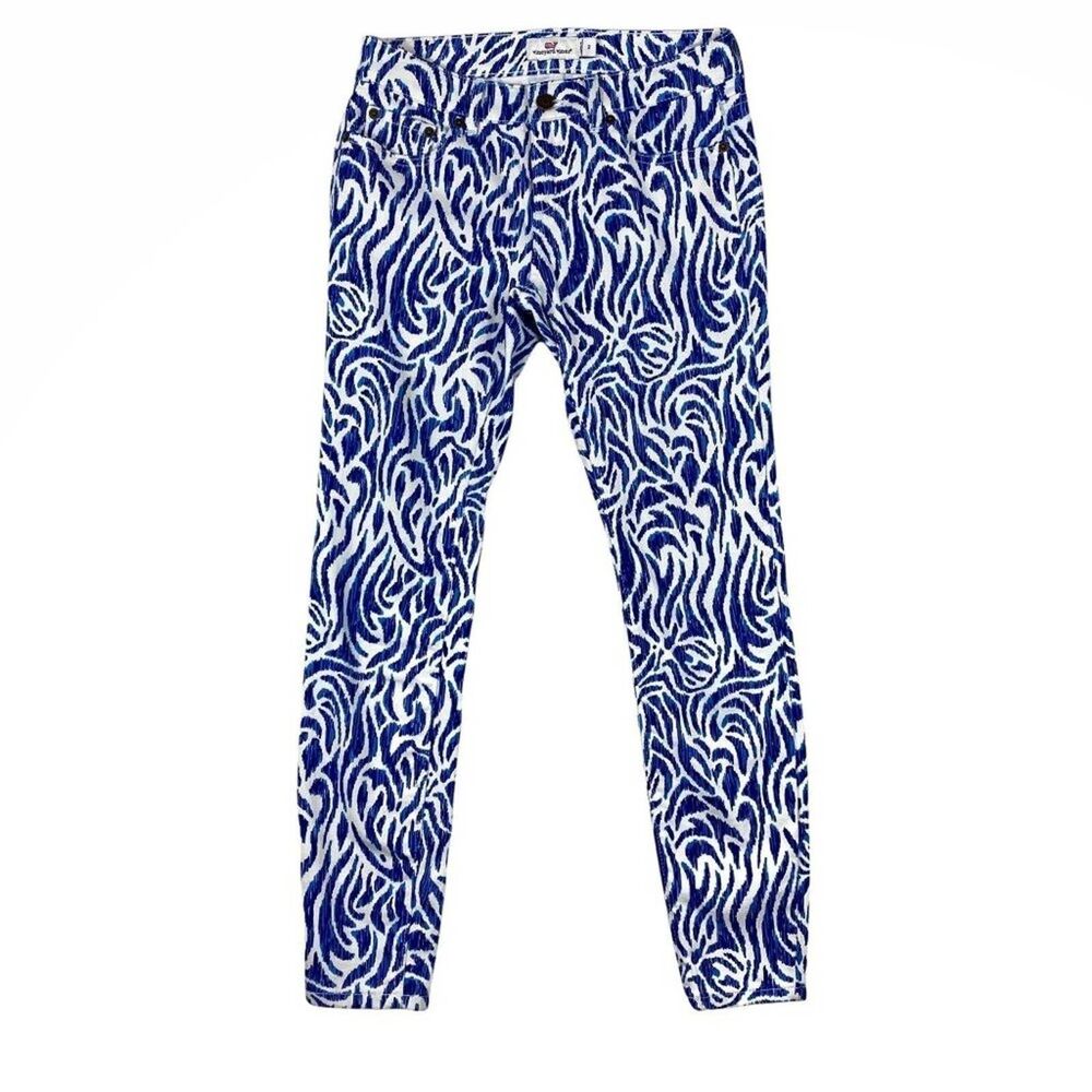 Vineyard Vines Nautical Zebra Print Skinny Jeans- 2
